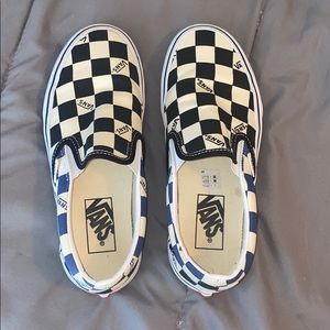 custom checkerboard vans